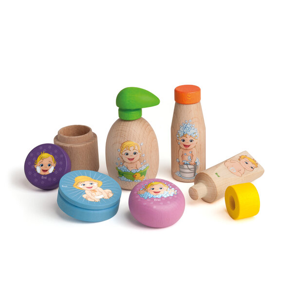 Assortiment poppenverzorgingsmiddelen (9 delig)