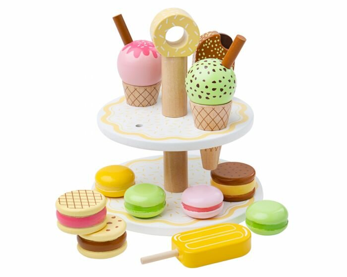 Etag&egrave;re met heerlijke zoetige snacks