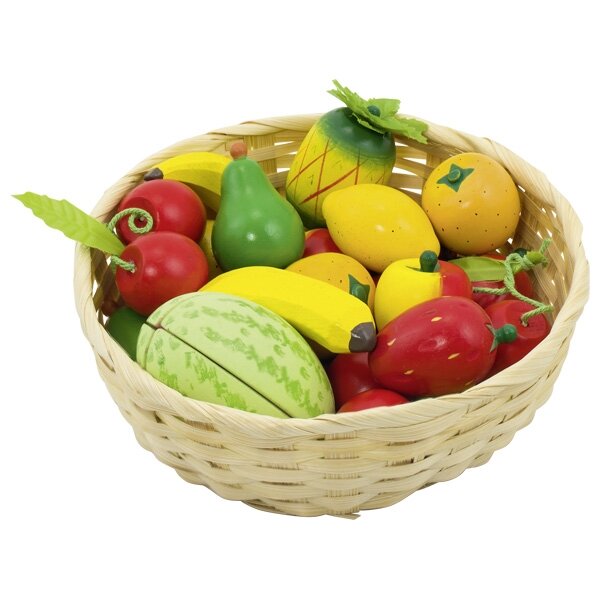 Mand met fruit (23 delig)