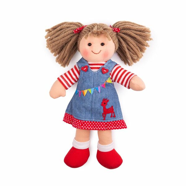 Stoffen pop Hattie 28 cm