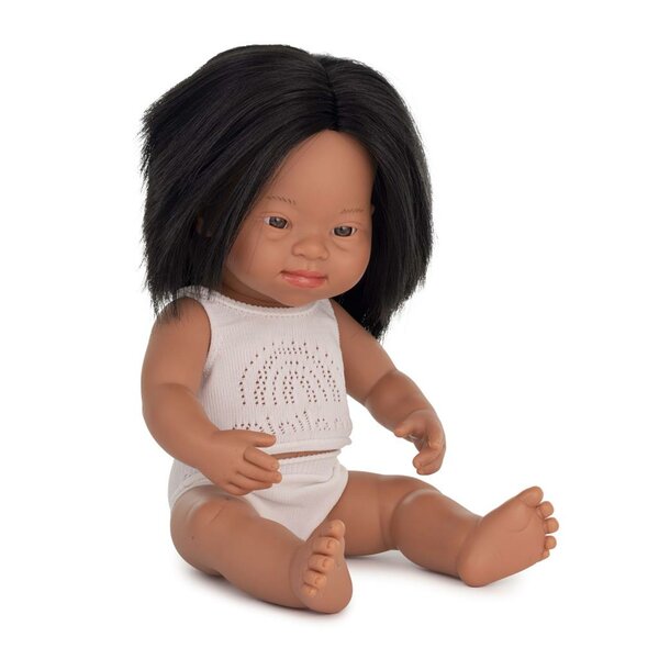 Latijns babymeisje met het syndroom van Down (38 cm)
