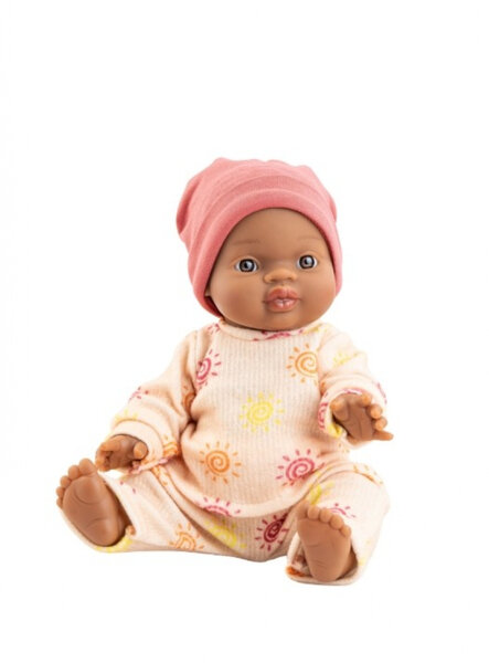 Gordis babyjongen donker Fran gekleed "Sunny" (34 cm)