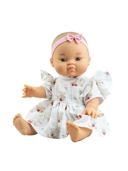 Gordis Aziatische babypop Alessandra gekleed (34 cm)