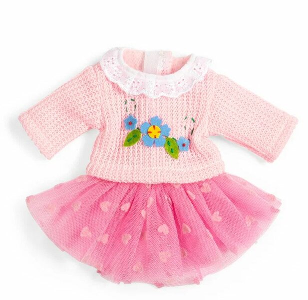 Kledingset 25 cm Roze Tutu met Sweater Small