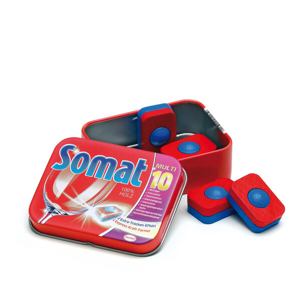 Somat Afwasmachine tabs in tinnen blik (5 delig)