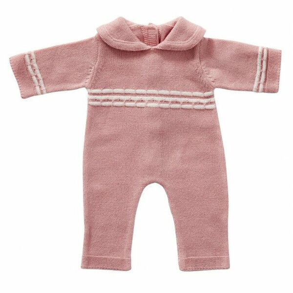 Gebreid babypakje roze 45 cm