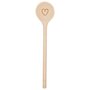 Houten kooklepel met hart