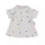 Poppenkleding jurk met stippen (36 - 40 cm)