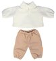 Poppenkleding Ecru/Beige &ndash; Sweater &amp; Broek 38 cm