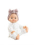 Gordis Aziatische babypop Alessandra gekleed in wit pakje (34 cm)