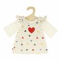 Kledingset jurk met T-Shirt Confetti Hart (28-35 cm)