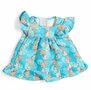 Kledingset 25 cm Blauwe jurk met witte schelpjes Small