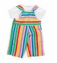 Gestreepte Tuinbroek met wit&nbsp;T-shirt 