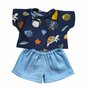Poppenkledingset Sam ocean friends (34-cm)