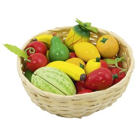 Mand met fruit (23 delig)