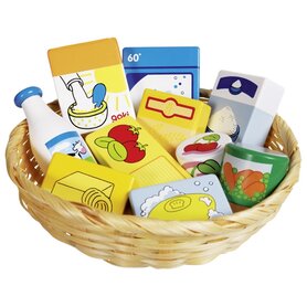 Mand met boodschappen (10 delig)