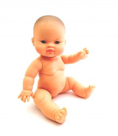 Gordis babymeisje Aziatisch met blauwe ogen (34 cm)