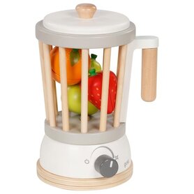 Houten blender wit/beuken (4 delig)