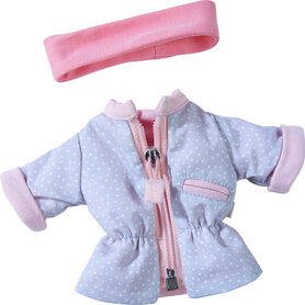 Kledingset Gestippelde parka (32 cm)