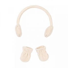 Poppenkleding oorwarmers en handschoenen (36 - 40 cm)