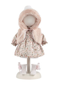 Munecas poppenkledingset Pink Flowers (35 cm)