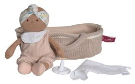 Wiegje met Lappenpop Baby Rheya (23 cm)