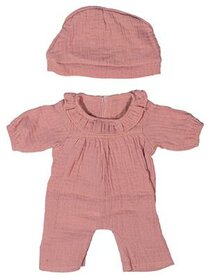 2 delige kledingset roze voor poppen 38 cm