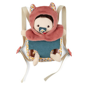 Babypop Jeanne met draagzak