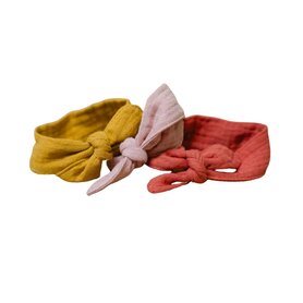 Poppenhaarband Puck mousseline 3 assorti per stuk