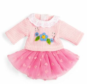 Kledingset 25 cm Roze Tutu met Sweater Small