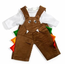 Kledingset 25 cm Bruine Tuinbroek met Shirt Small