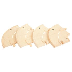 Extra bochten voor de weg (4 stuks)
