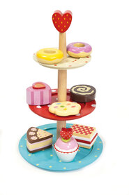 Houten Etagère voor petitfours met 3 etages