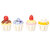 Houten Cupcakes (4 stuks)
