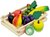 Kratje met houten fruit (9 delig)