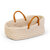 Gebreide poppenreiswieg 35 cm
