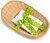 Baby serie cadeaumand met deken en strik