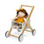 Houten wandelwagen wit/beuken