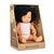 Blank babymeisje donker krullend haar (38 cm)