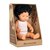 Blank babyjongen met donker krullend haar (38 cm)