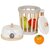 Houten blender wit/beuken (4 delig)