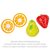 Houten blender wit/beuken (4 delig)
