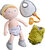 Stoffen babypop Maxime (28 cm)