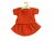 Poppenrok en -shirt terra (34 cm)