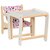 Poppen kinderstoel met tafel (2 in 1)
