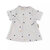 Poppenkleding jurk met stippen (36 - 40 cm)