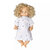 Poppenkleding jurk met stippen (36 - 40 cm)
