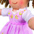Stoffen pop Rose 28 cm Small