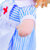 Stoffen pop zuster Nancy 28 cm Small