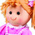 Stoffen pop Ava 35 cm Medium